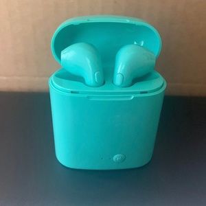 BRAND NEW TEAL wireless headphones i7s